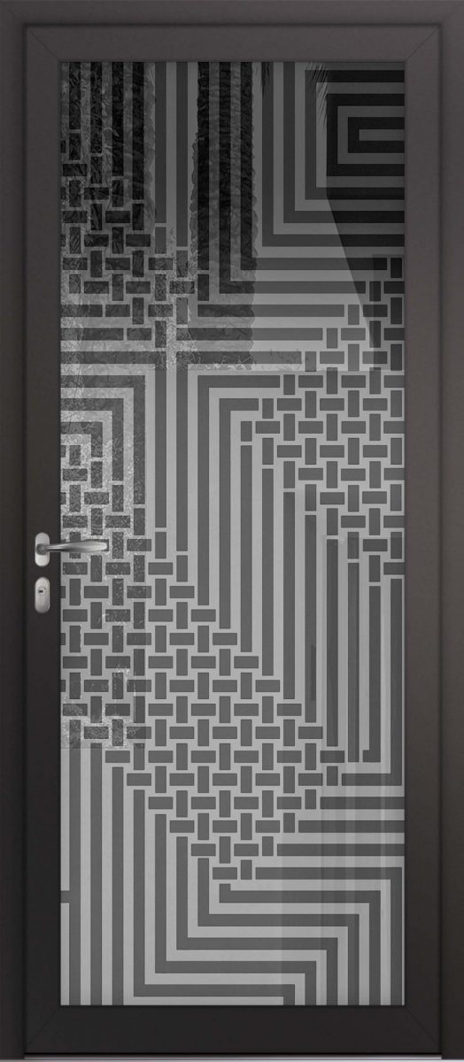 porte d'entrée vitrée design