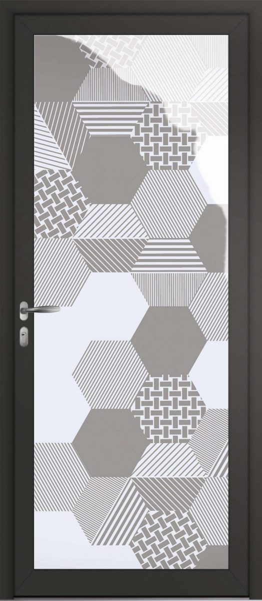 porte vitrée design