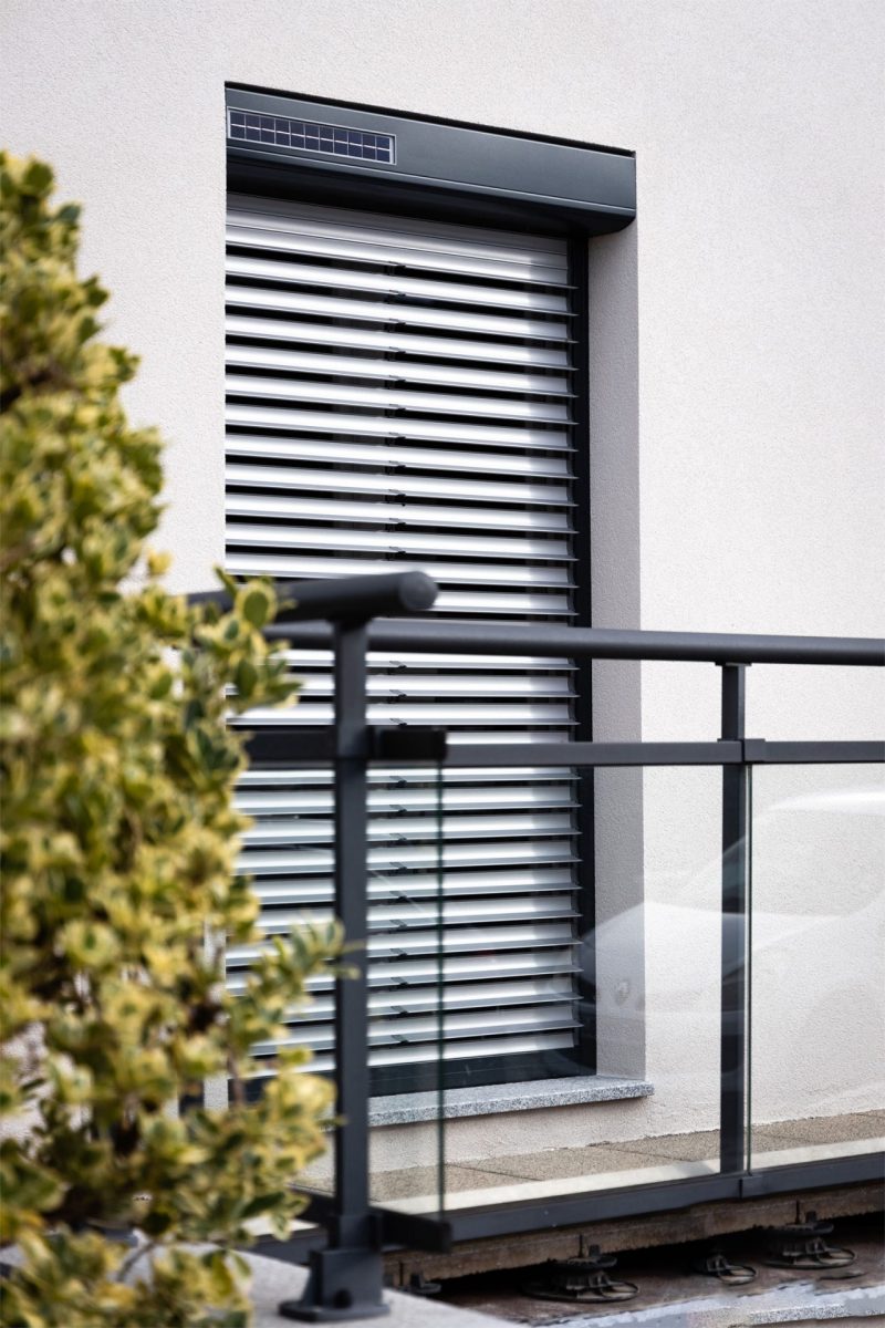 volet à lames orientables