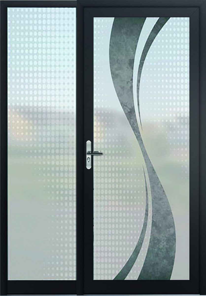porte vitrée design