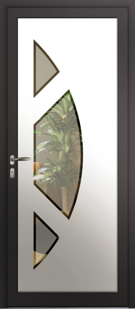 porte monobloc vitrée