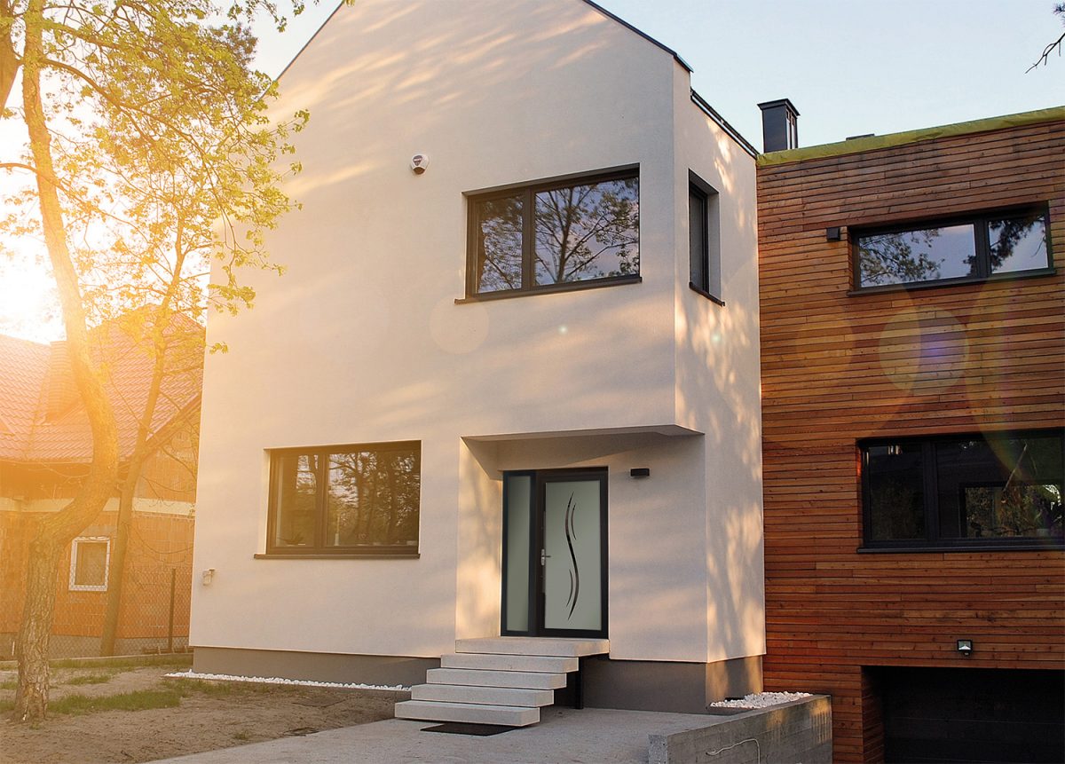 porte vitrée moderne