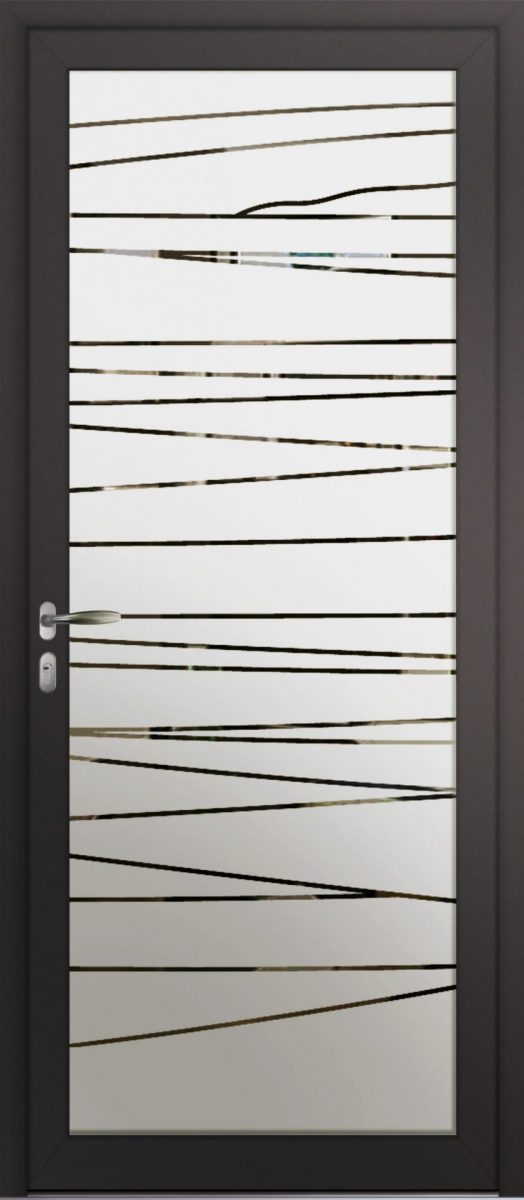 porte monobloc vitrée
