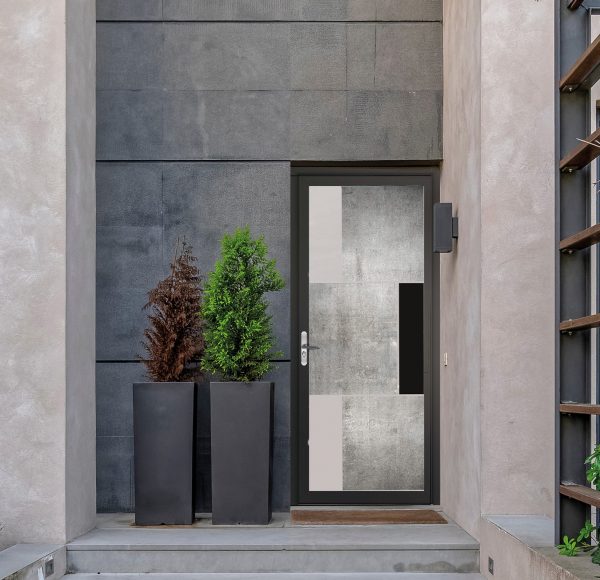 NOUVEAU portes vitrées effet matière