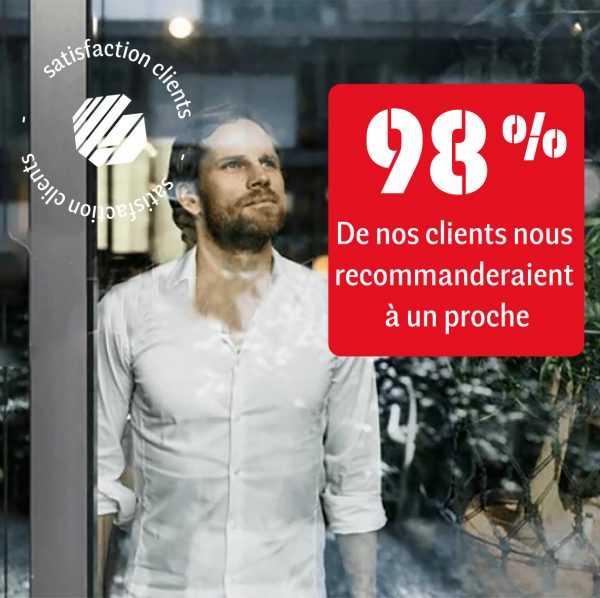 Découvrez pourquoi 98% de nos clients nous recommanderaient à un proche !