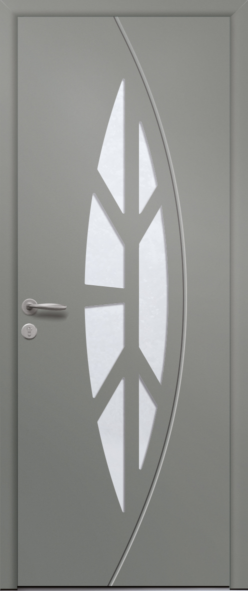 porte d'entrée aluminium moderne
