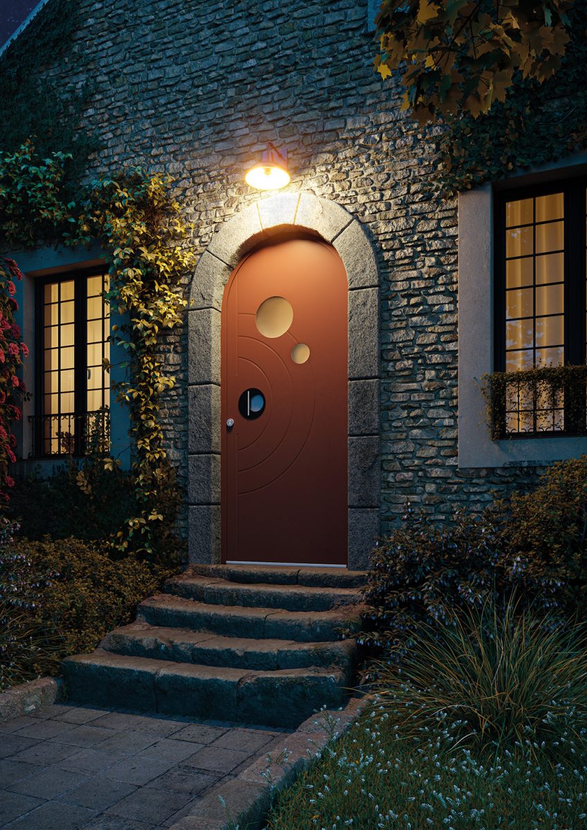 porte d'entrée cintrée